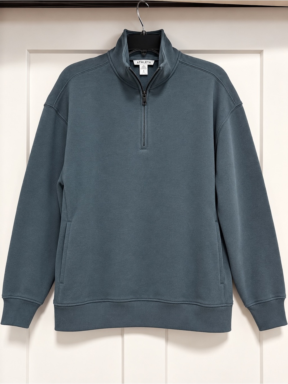 Athleta Forever Fleece 1/4 Zip Sweatshirt Oversized Pullover Size S - Picture 3 of 11